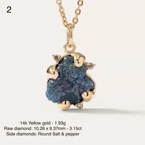 Raw diamond pendant LAURA Thumbnail