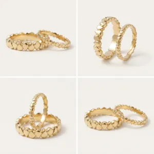 Geometric wedding rings EIRA Thumbnail