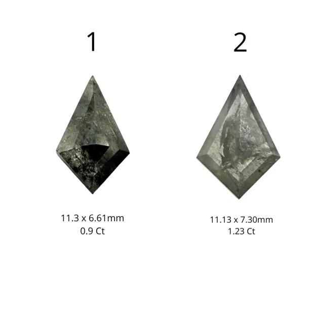 Zásnubní prsten s kite salt and pepper diamanty QUEST Image