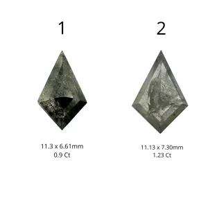 Zásnubní prsten s kite salt and pepper diamanty QUEST Thumbnail