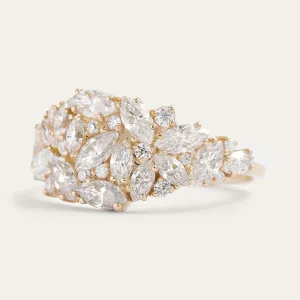 Luxusní cluster prsten s laboratorními diamanty CHANNELIE Thumbnail