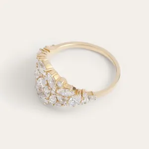 Luxusní cluster prsten s laboratorními diamanty CHANNELIE Thumbnail