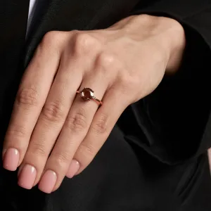Lab grown diamond and natural diamond gold ring SYDNEY Thumbnail
