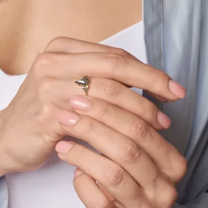 Netradiční prsten s diamanty salt'n'pepper MANSUETO Thumbnail