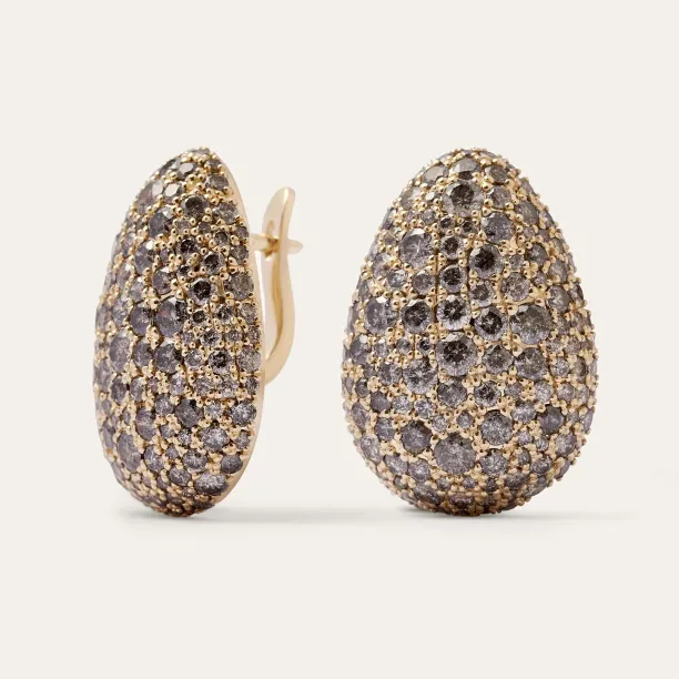 Elegantní náušnice se salt and pepper diamanty OPHELIA Image