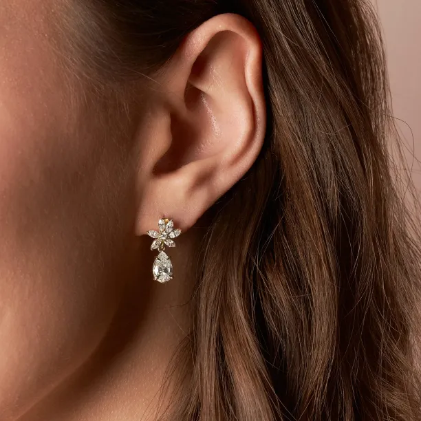 Originální visací náušnice s lab grown diamanty MARISSA Image