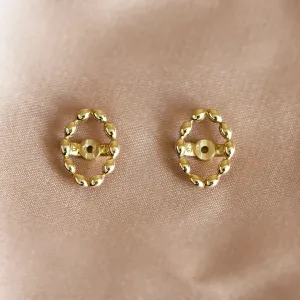 Modulární zlaté náušnice markýz s lab grown diamanty BLANKS Thumbnail