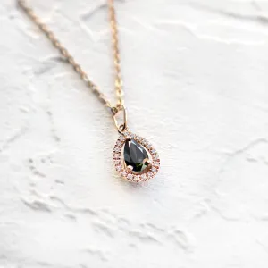 Green lab-grown diamond pendant EDWINE