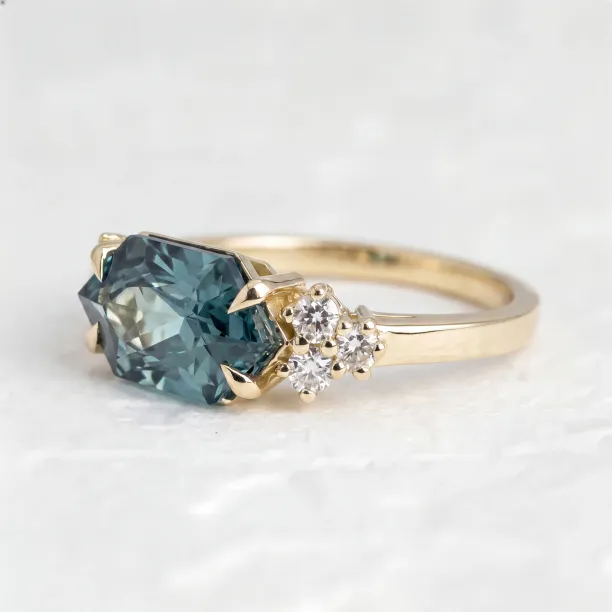 Zlatý prsten s lab grown diamanty ARMINE Image