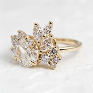 Zlatý prsten s lab grown diamanty VESNA Thumbnail