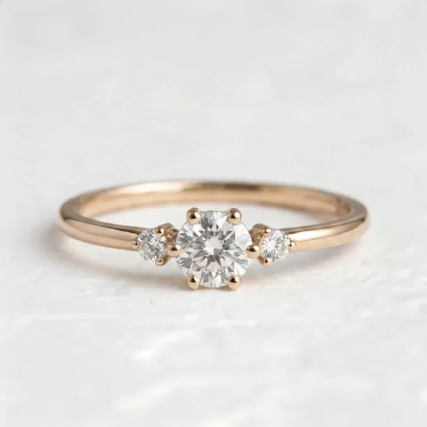 Zlatý zásnubní prsten s diamanty ALICIA Image