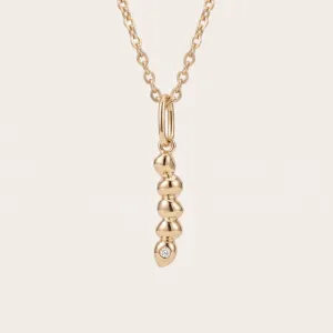 Minimalistický zlatý náhrdelník s diamantem CORINNE