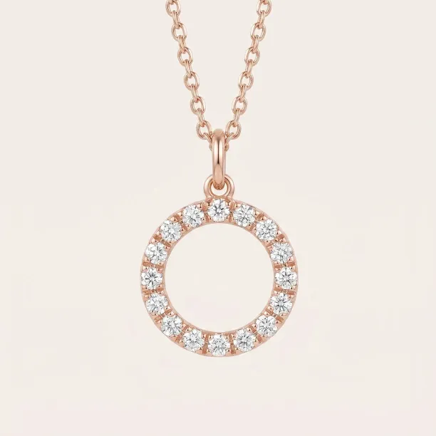 Minimalistický náhrdelník s laboratorními diamanty REESE Image