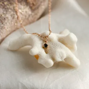 Minimalistický náhrdelník s černým diamantem CALIBAN Thumbnail