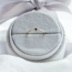 Martini zlatý prsten s černým diamantem CAREY Thumbnail