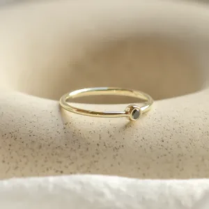 Minimalistický prsten s černým diamantem BLAIZE Thumbnail