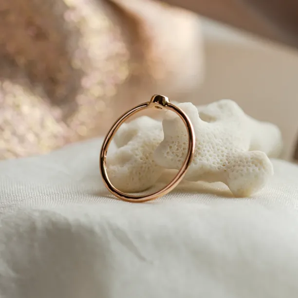 Minimalistický prsten s černým diamantem BLAIZE Image