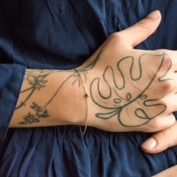 Minimalistický náramek s černým diamantem BLAKE Image