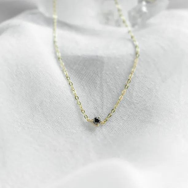 Minimalistický náramek s černým diamantem BLAKE Image