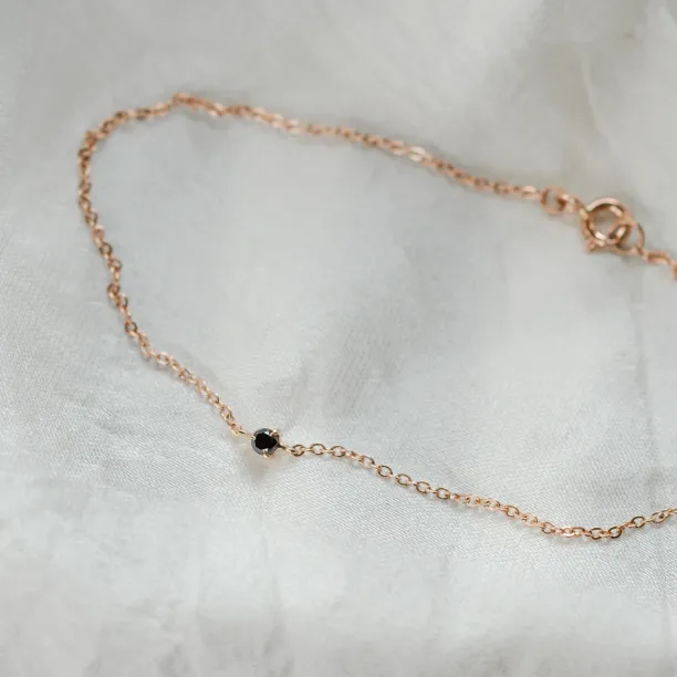 Minimalistický náramek s černým diamantem BLAKE Image