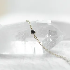 Minimalistický náramek s černým diamantem BLAKE Thumbnail