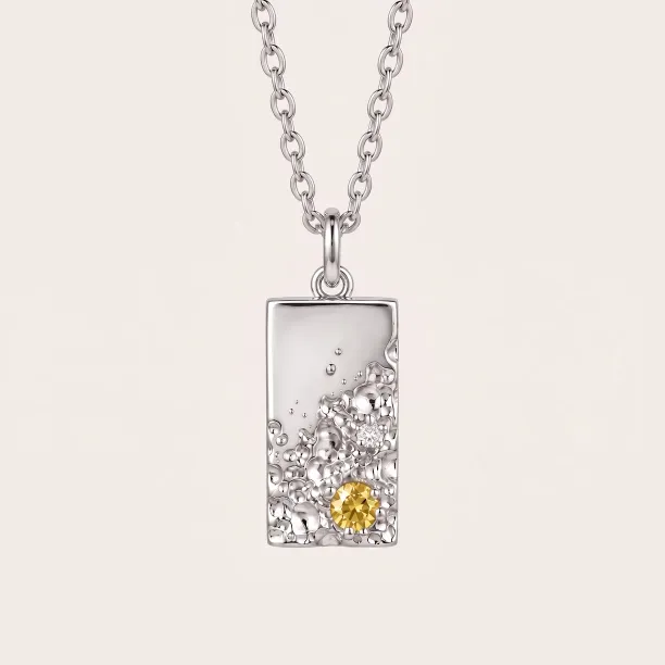 Original pendant with perforation and diamond LIZ Image