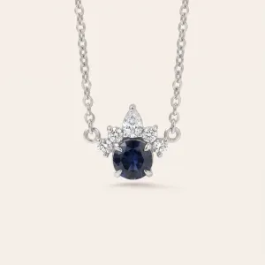 Zlatý náhrdelník s london blue topazem a diamanty LAMBETH