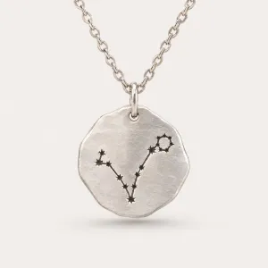 Gold necklace with engraving of the zodiac constellation STELLARIS