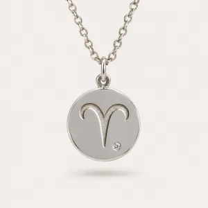 Diamond pendant with a sign of zodiac ZODI