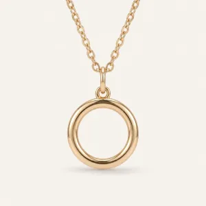 Dainty circle necklace SCARLETT