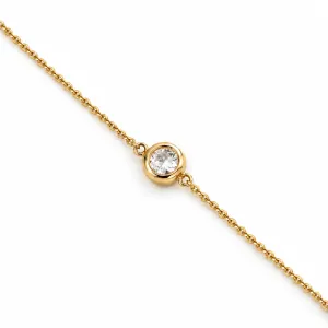 Gold bracelet with lab-grown diamond LAKA