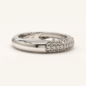 Prsten s přírodními diamanty v half eternity stylu ELORA