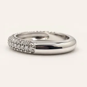 Prsten s přírodními diamanty v half eternity stylu ELORA