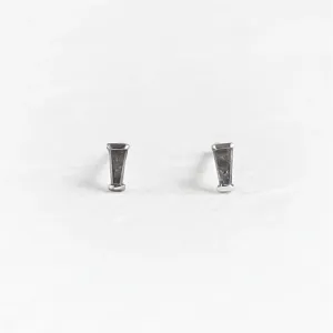 Earrings with tapered baguette salt and pepper diamonds GIGI Thumbnail