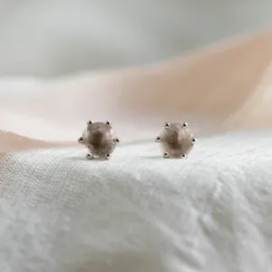 Gold earrings with morganite MAY Thumbnail