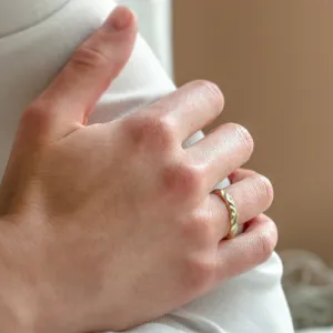 Originální snubní prsteny s vrypy ROCK