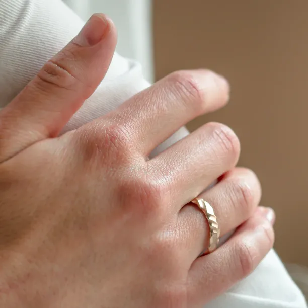 Original engraved wedding rings ROCK Image