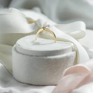 Elegantní prsten s marquise moissanitem CHARLOTTE Thumbnail