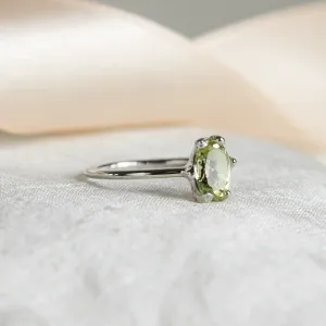 Gold ring with lemon quartz SORRENTO