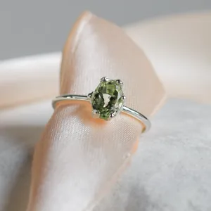 Gold ring with lemon quartz SORRENTO Thumbnail