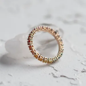 Originální prsten s barevnými safíry MOSAIC Thumbnail