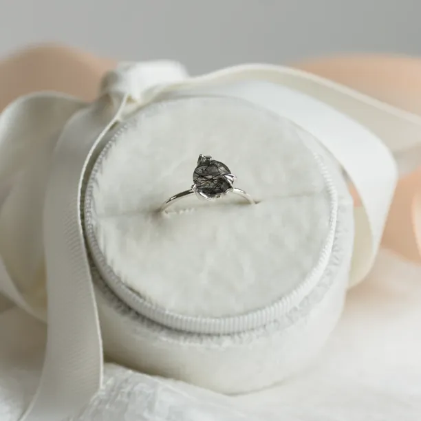 Organic ring with rutilated quartz ODIN Image