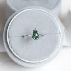 Fantasy ring with kite moss agate SAMU Thumbnail