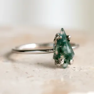Fantasy ring with kite moss agate SAMU Thumbnail