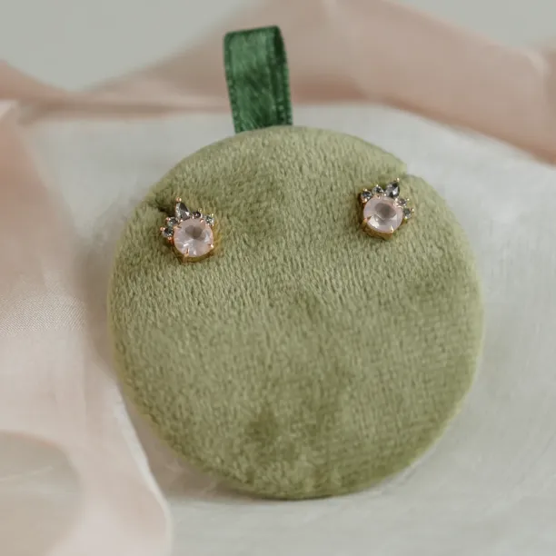 Náušnice s morganitem a salt and pepper diamanty BALLERINA Image