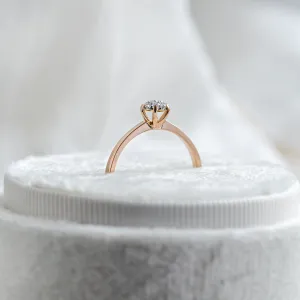Pavé engagement ring with moissanites LUCY Thumbnail