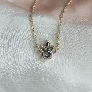 Zlatý náhrdelník se salt and pepper diamanty ASTRAL