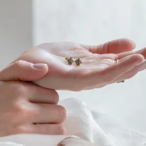 Romantické náušnice se salt and pepper diamanty AURA Thumbnail