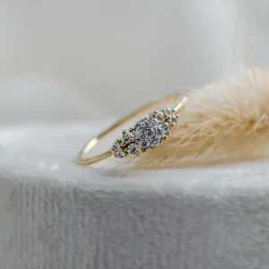 Pavé engagement ring with moissanites BOWIE Thumbnail