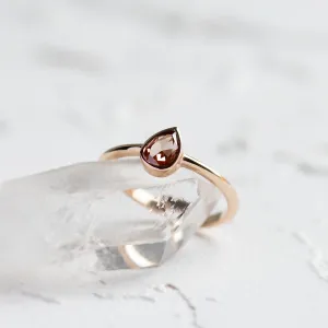 Unique peach lab-grown diamond engagement ring PAM Thumbnail